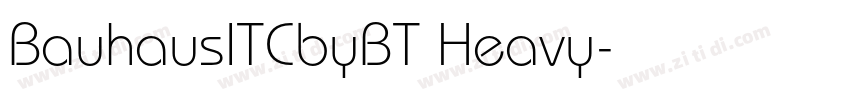 BauhausITCbyBT Heavy字体转换